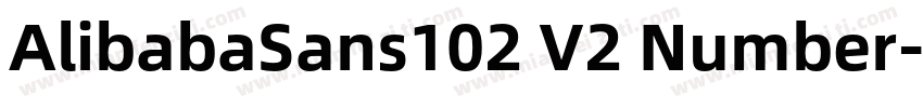 AlibabaSans102 V2 Number字体转换
